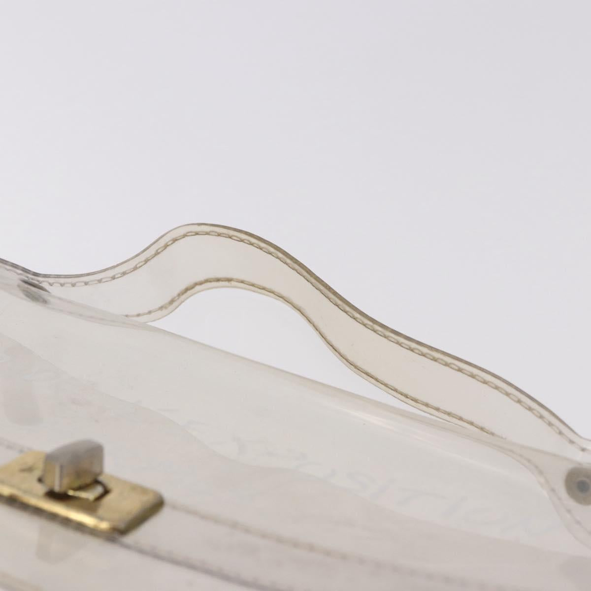 HERMES Vinyl Kelly Hand Bag Vinyl Clear Auth 184746 - Jerrillo image 8