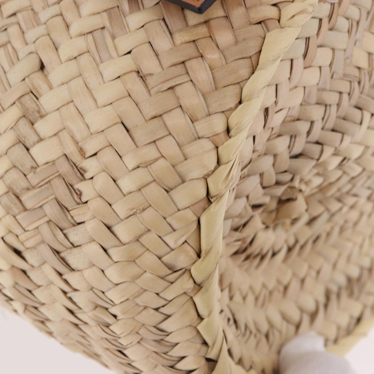 LOEWE Ken Price Collaboration Hand Bag Raffia Beige Auth 184871M - Jerrillo image 9
