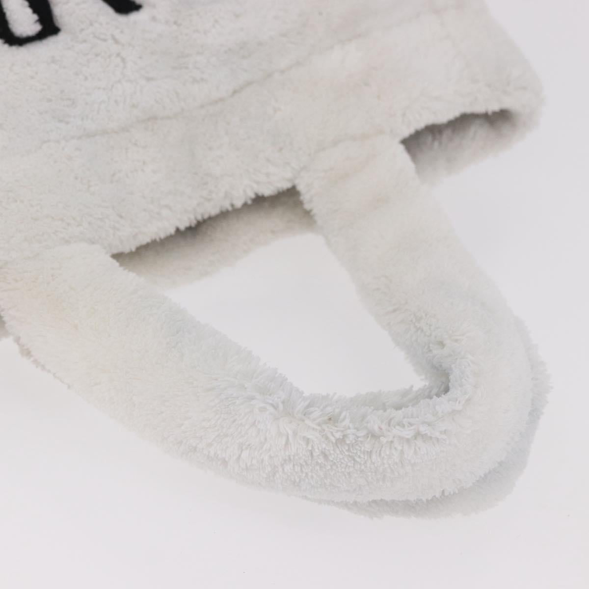 PRADA Tote Bag Pile White Silver Auth 184897V - Jerrillo image 7