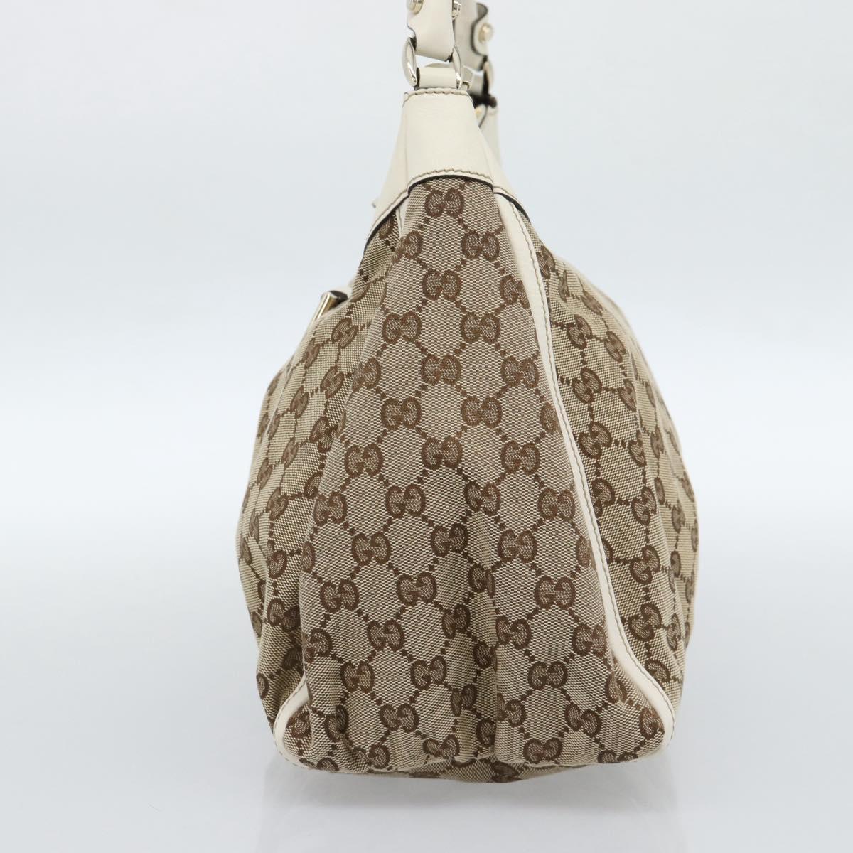 GUCCI GG Canvas Abbey Shoulder Bag Beige Gold 189833 Auth 184930V - Jerrillo image 4