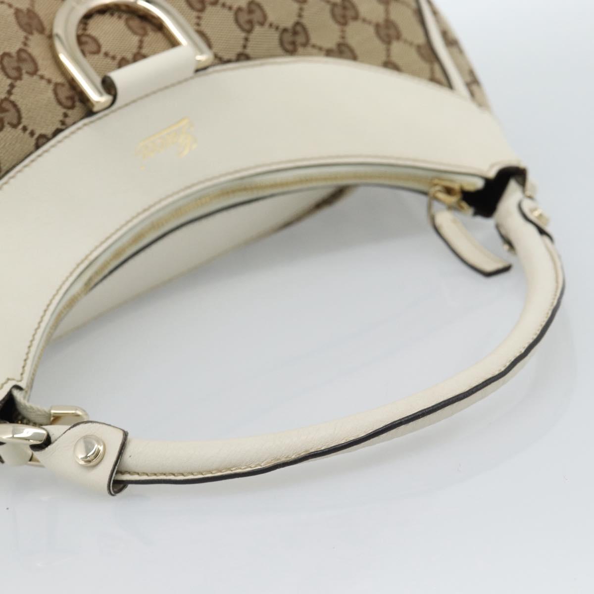 GUCCI GG Canvas Abbey Shoulder Bag Beige Gold 189833 Auth 184930V - Jerrillo image 7