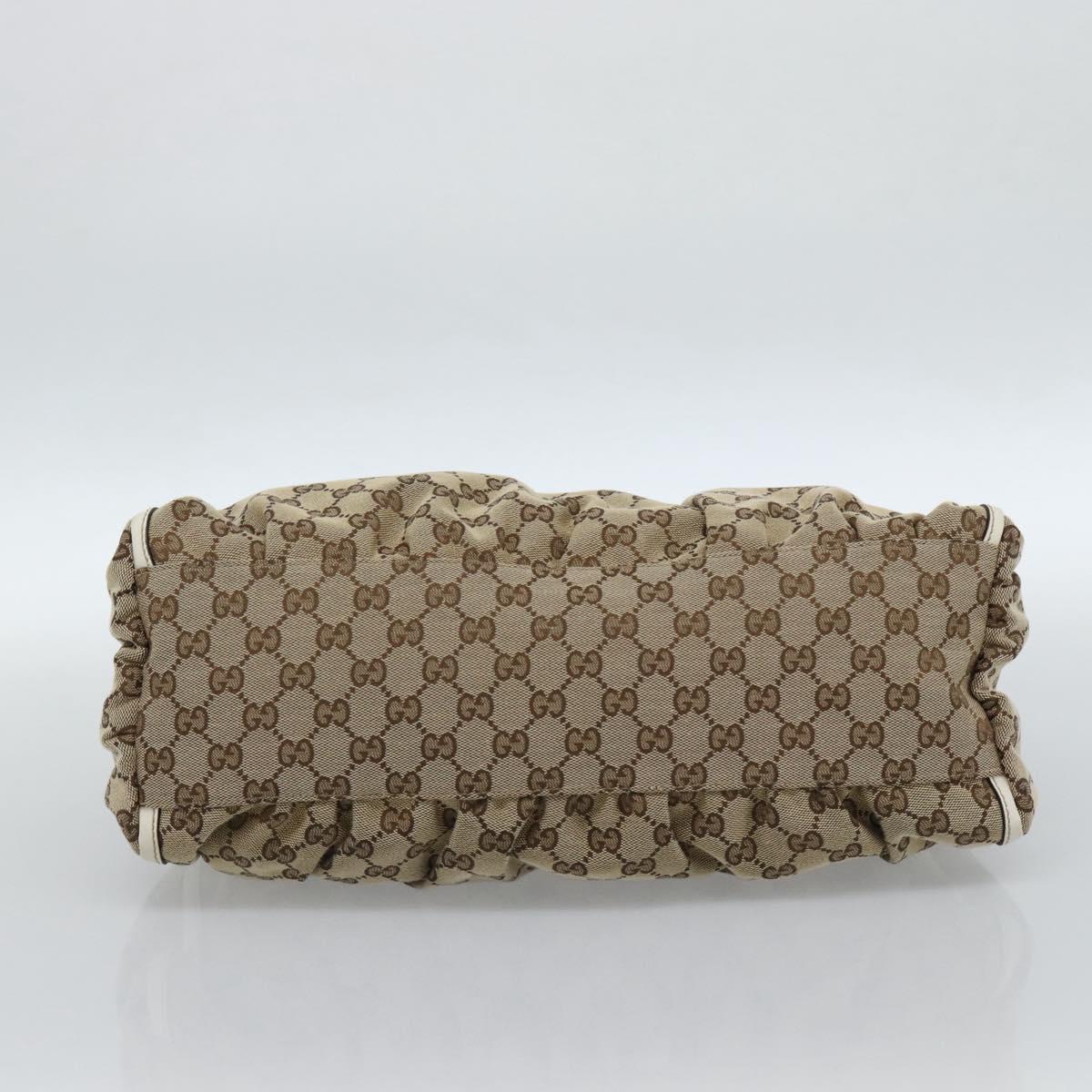 GUCCI GG Canvas Abbey Shoulder Bag Beige Gold 189833 Auth 184930V - Jerrillo image 5
