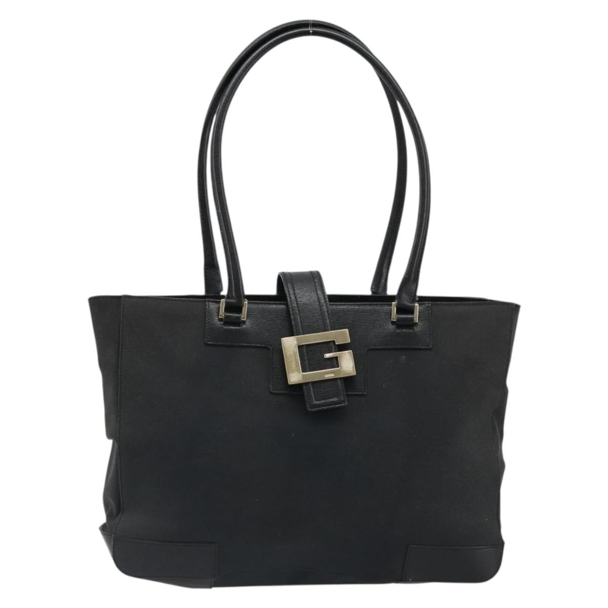 GUCCI Tote Bag Canvas Black Gold 002 1109 Auth 184982 - Jerrillo image 2