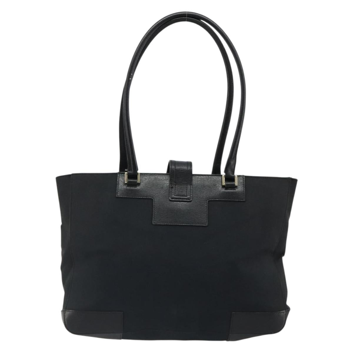 GUCCI Tote Bag Canvas Black Gold 002 1109 Auth 184982 - Jerrillo image 3