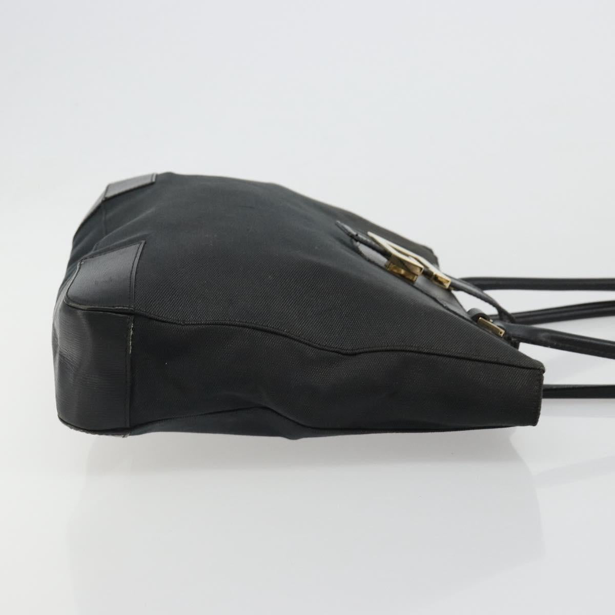 GUCCI Tote Bag Canvas Black Gold 002 1109 Auth 184982 - Jerrillo image 4
