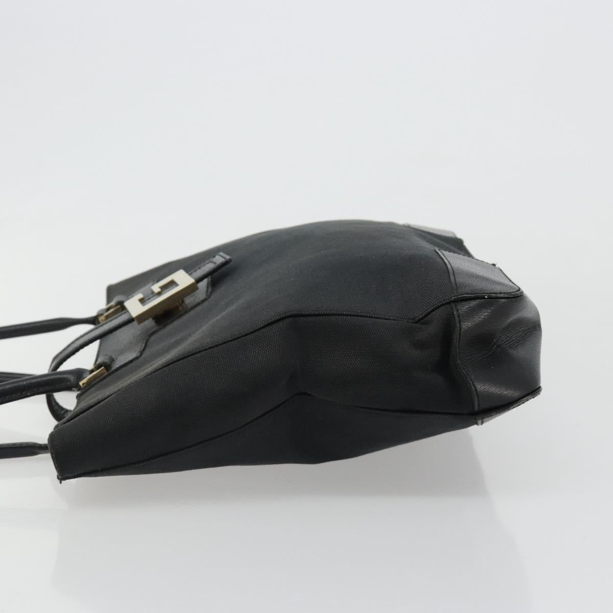GUCCI Tote Bag Canvas Black Gold 002 1109 Auth 184982 - Jerrillo image 5
