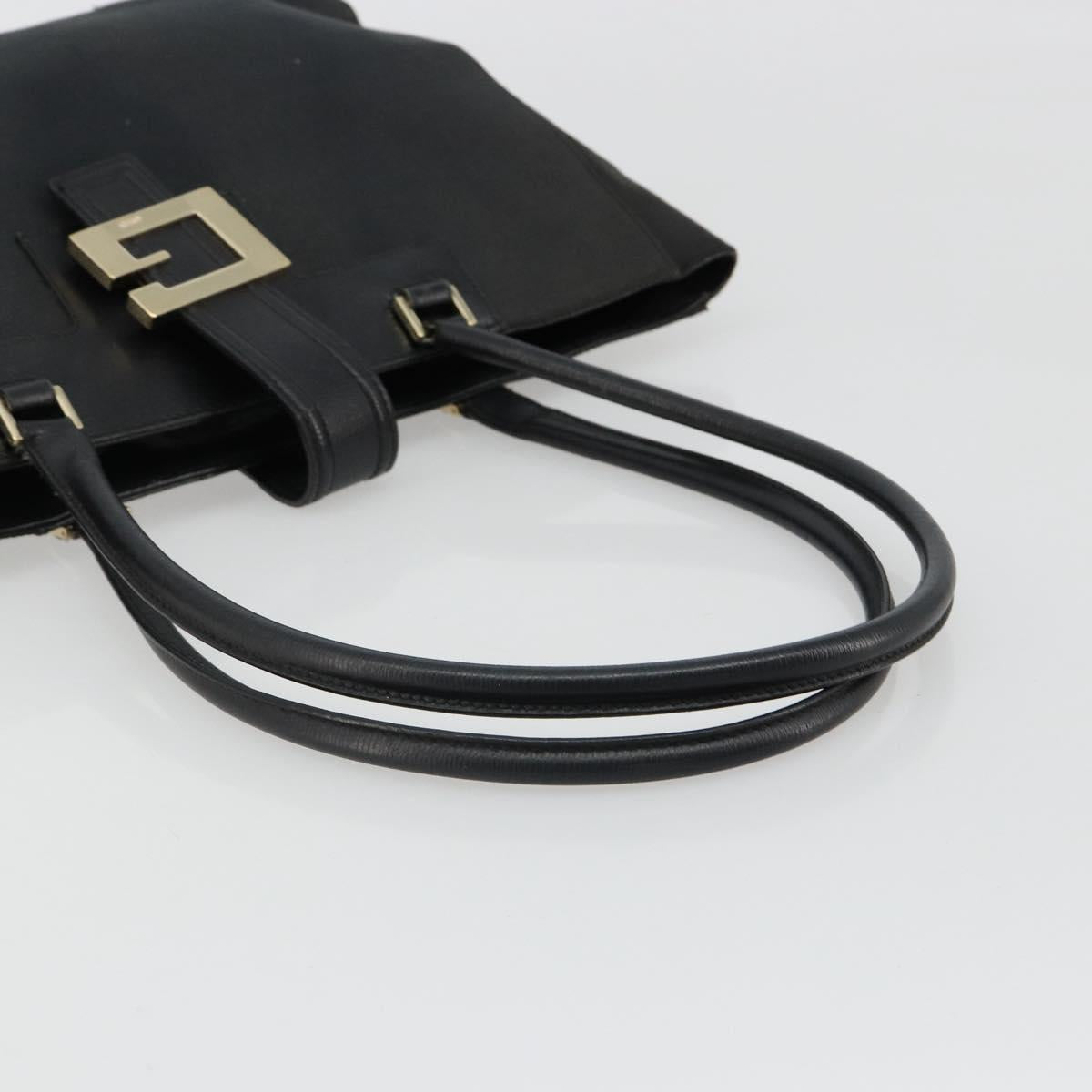GUCCI Tote Bag Canvas Black Gold 002 1109 Auth 184982 - Jerrillo image 7