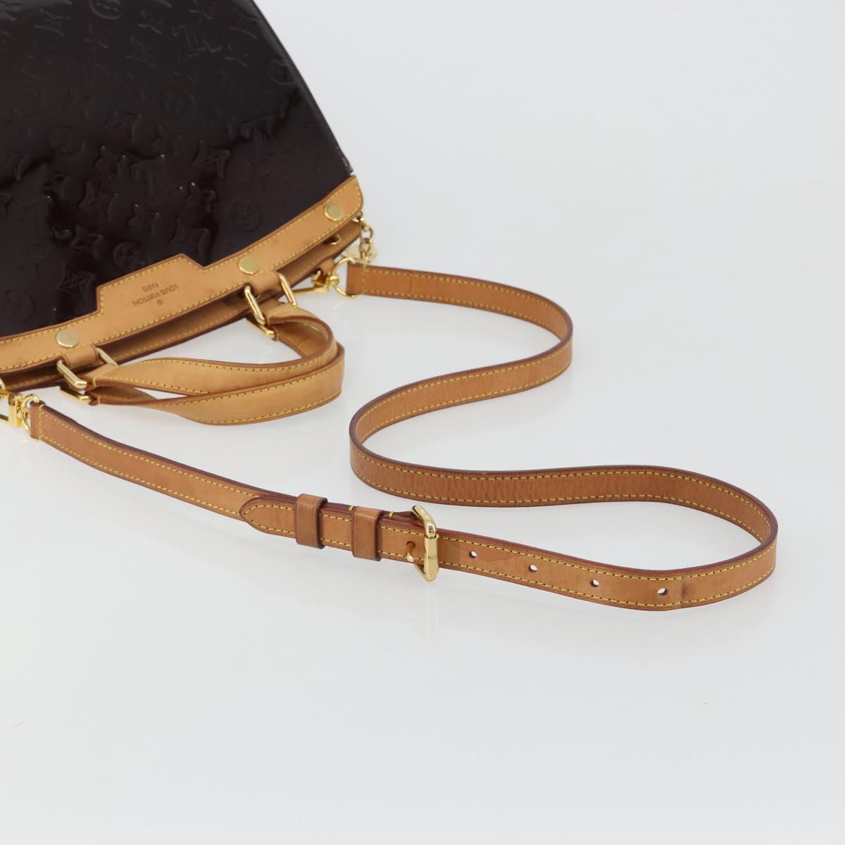 LOUIS VUITTON Monogram Vernis Blair GM Bag 2way Amarante M91616 LV Auth 185036 - Jerrillo image 9