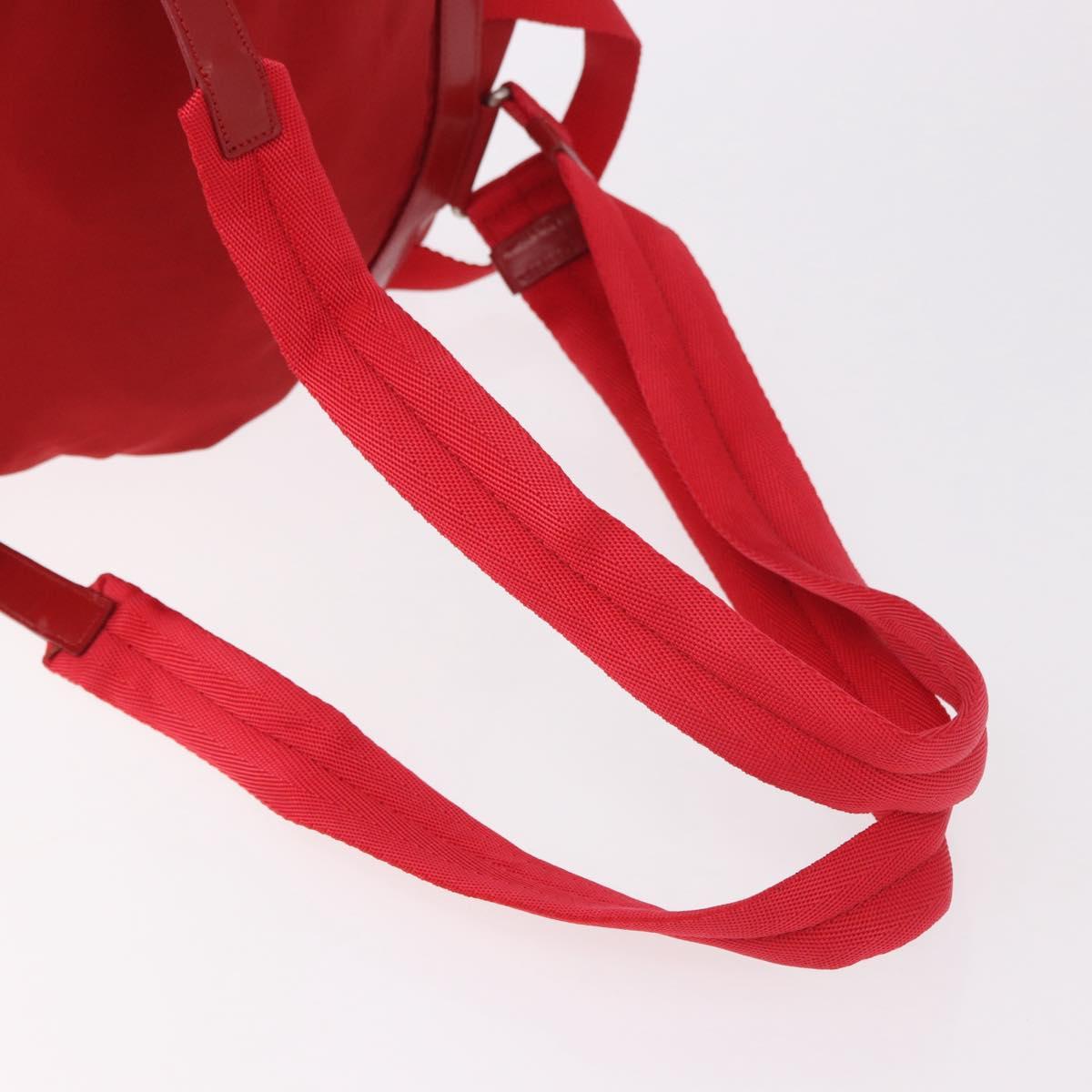 PRADA Backpack Nylon Red Silver Auth 185141V - Jerrillo image 8