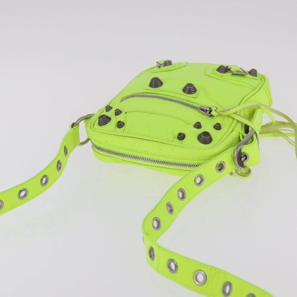 BALENCIAGA Le Cagole Shoulder Bag Leather Green 719065 Auth 185357SAM - Jerrillo image 6