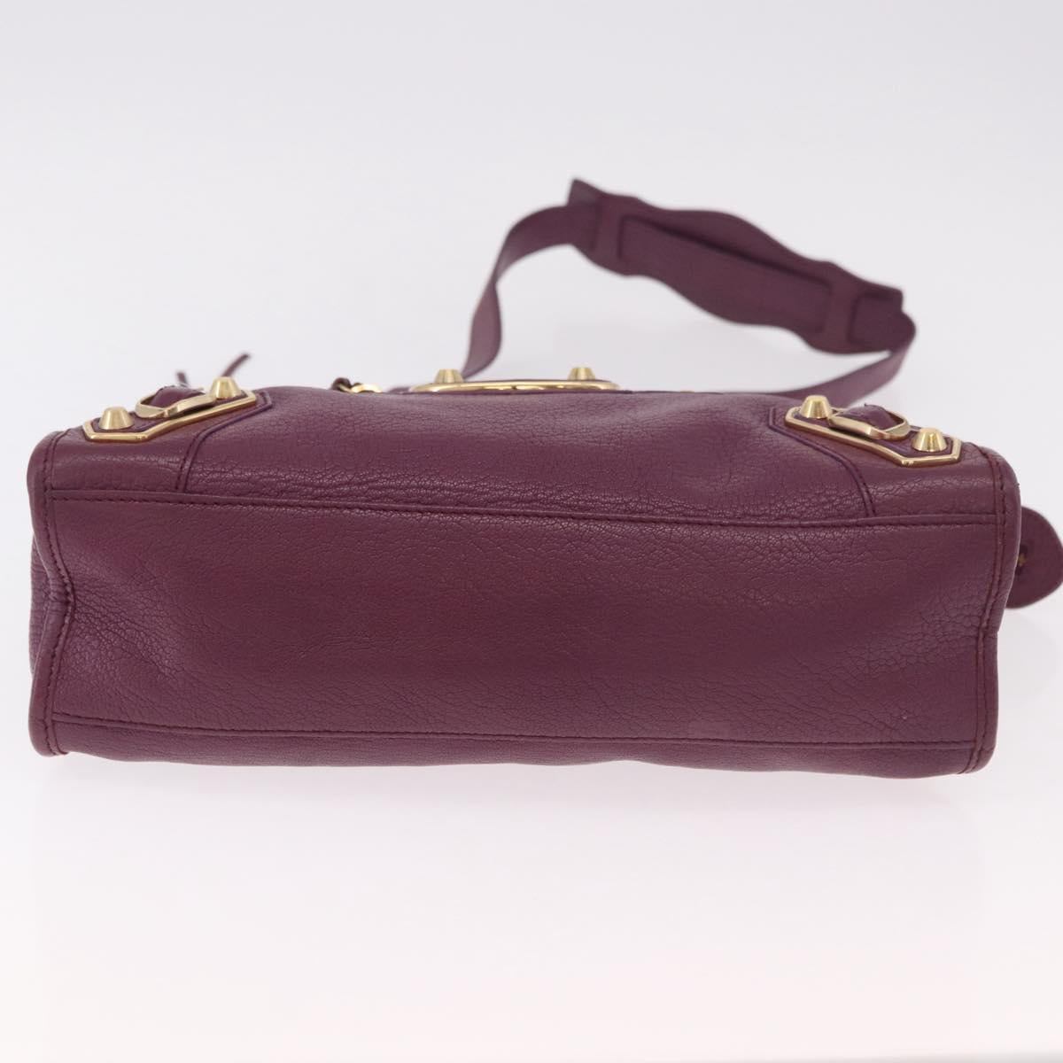 BALENCIAGA Classic Metallic Edge City S 2way Purple 432831 Auth 185405SAM - Jerrillo image 5
