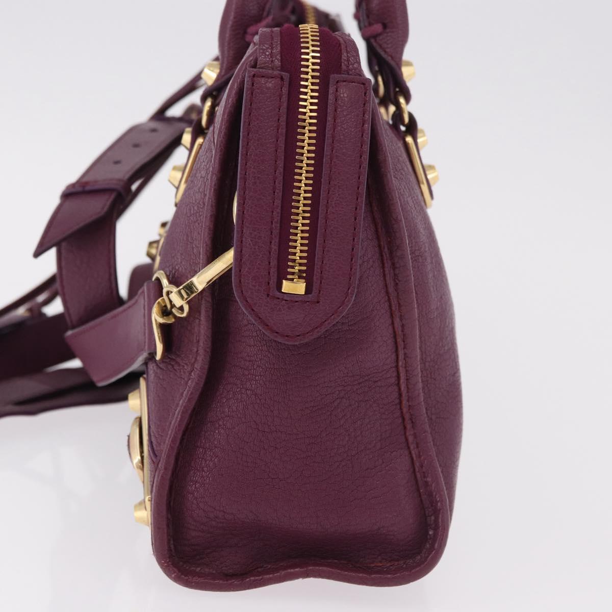 BALENCIAGA Classic Metallic Edge City S 2way Purple 432831 Auth 185405SAM - Jerrillo image 3