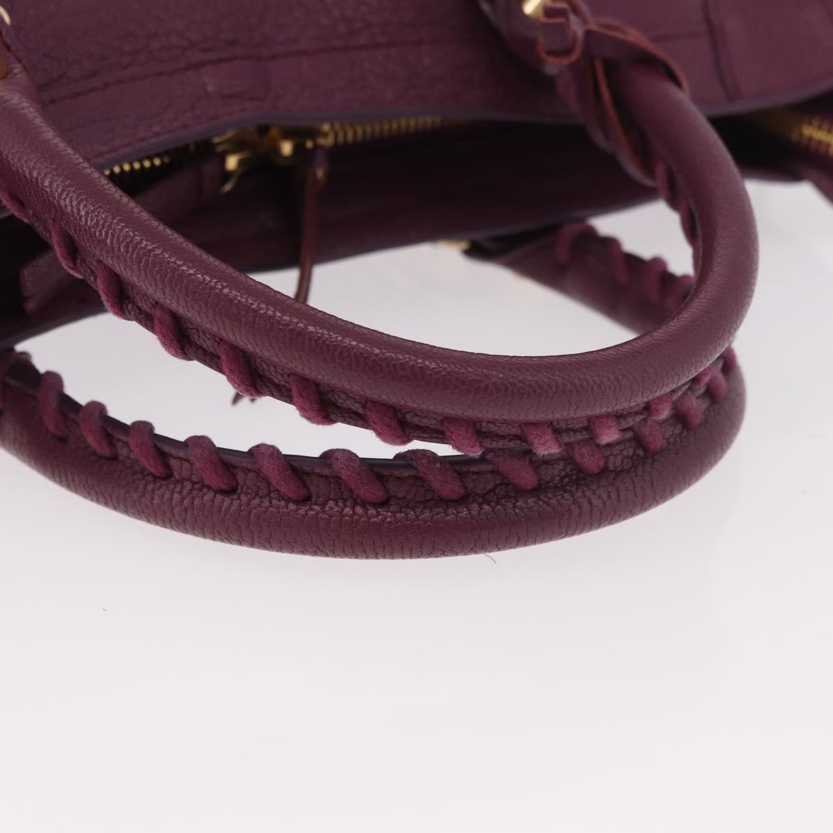 BALENCIAGA Classic Metallic Edge City S 2way Purple 432831 Auth 185405SAM - Jerrillo image 7