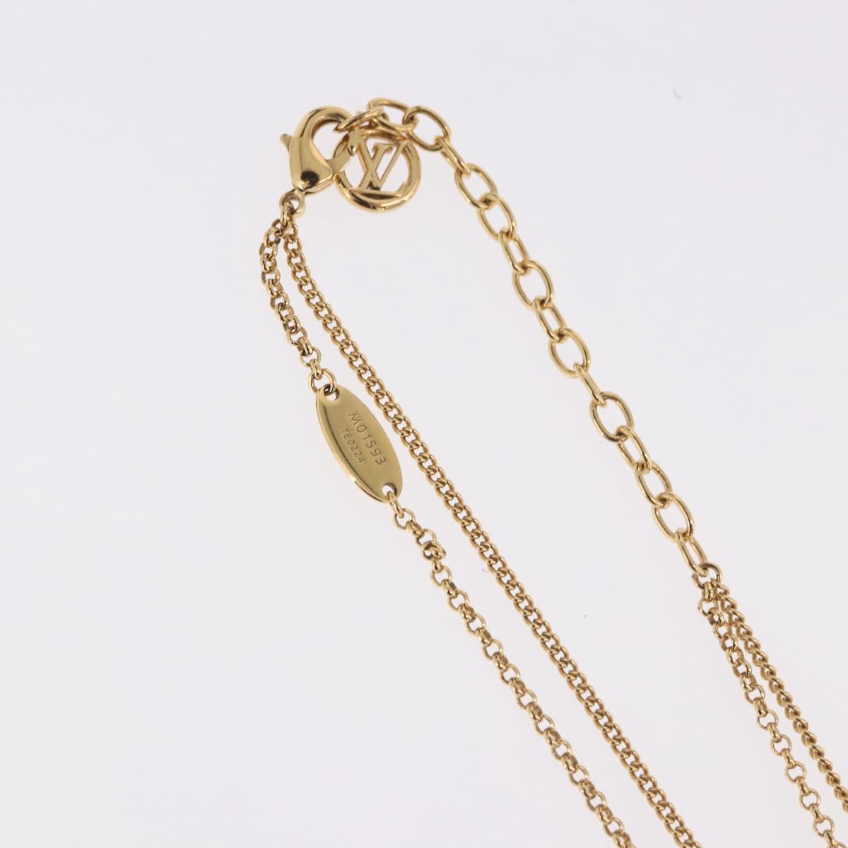 LOUIS VUITTON LV Padlock Necklace metal Gold M01593 LV Auth 185417SAM - Jerrillo image 8