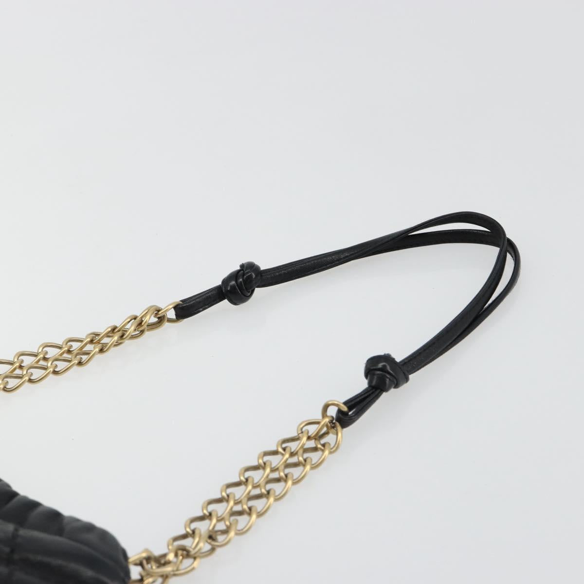 CHANEL Wild Stitch Chain Shoulder Bag Lamb Skin Black Gold CC Auth 185441M - Jerrillo image 8