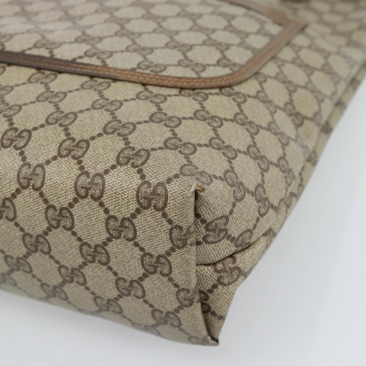 GUCCI GG Supreme Web Sherry Line Tote Bag PVC Beige 41 004 4465 Auth 185466 - Jerrillo image 8