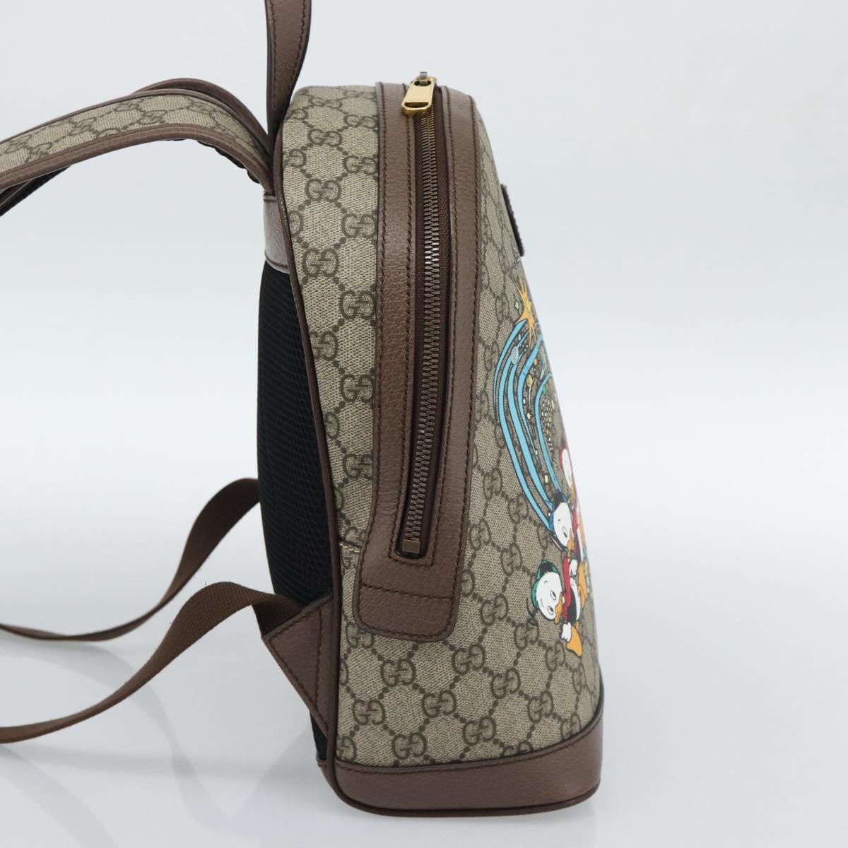 GUCCI GUCCI x Disney GG Supreme Backpack PVC Beige 552884 Auth 185480M - Jerrillo image 4