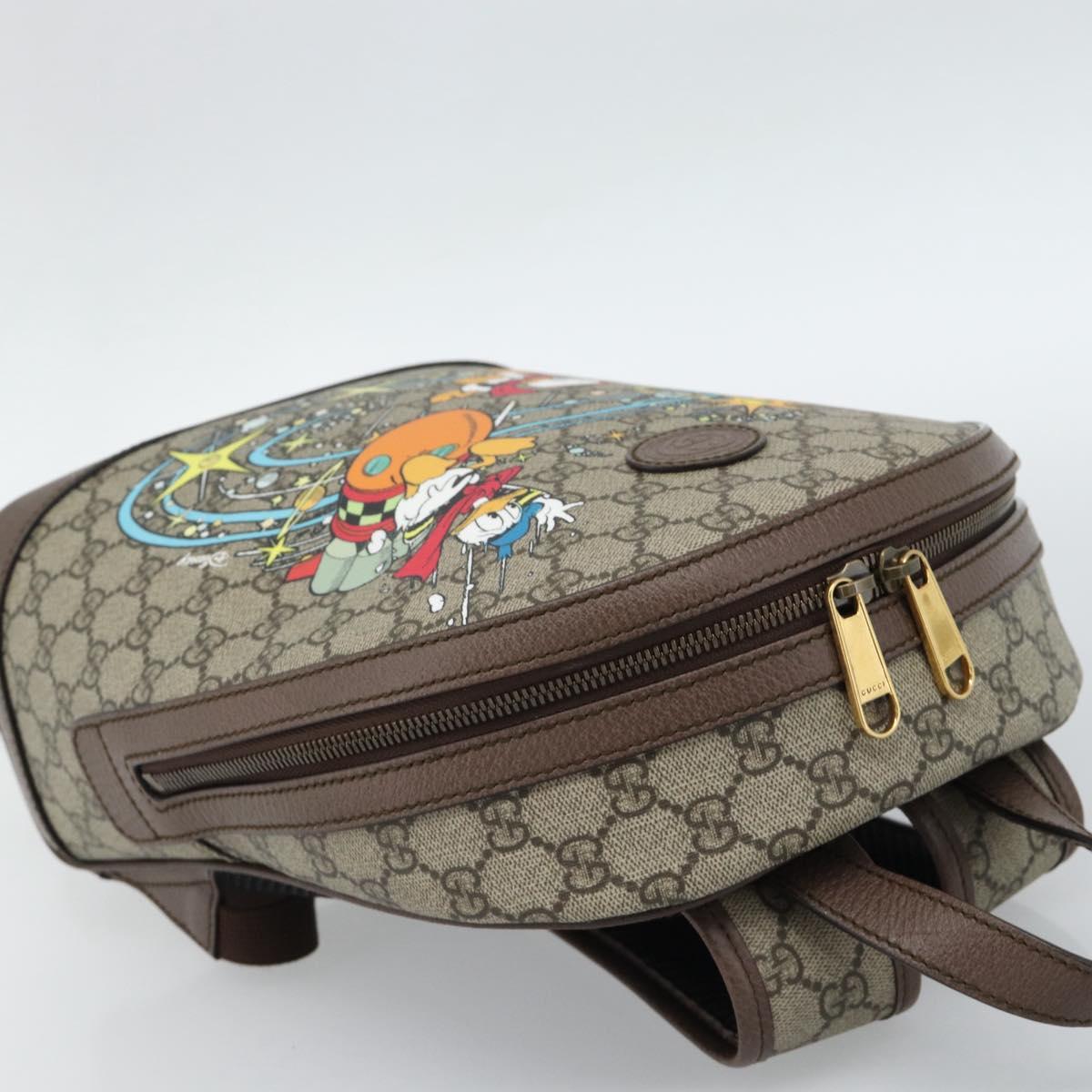 GUCCI GUCCI x Disney GG Supreme Backpack PVC Beige 552884 Auth 185480M - Jerrillo image 6
