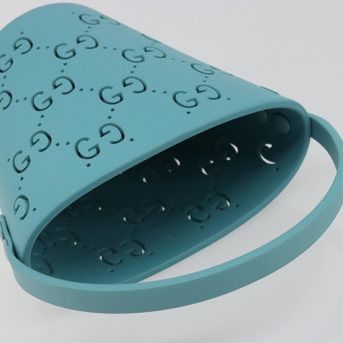 GUCCI Children's Hand Bag rubber Turquoise Blue 723051 Auth 185604M - Jerrillo image 6