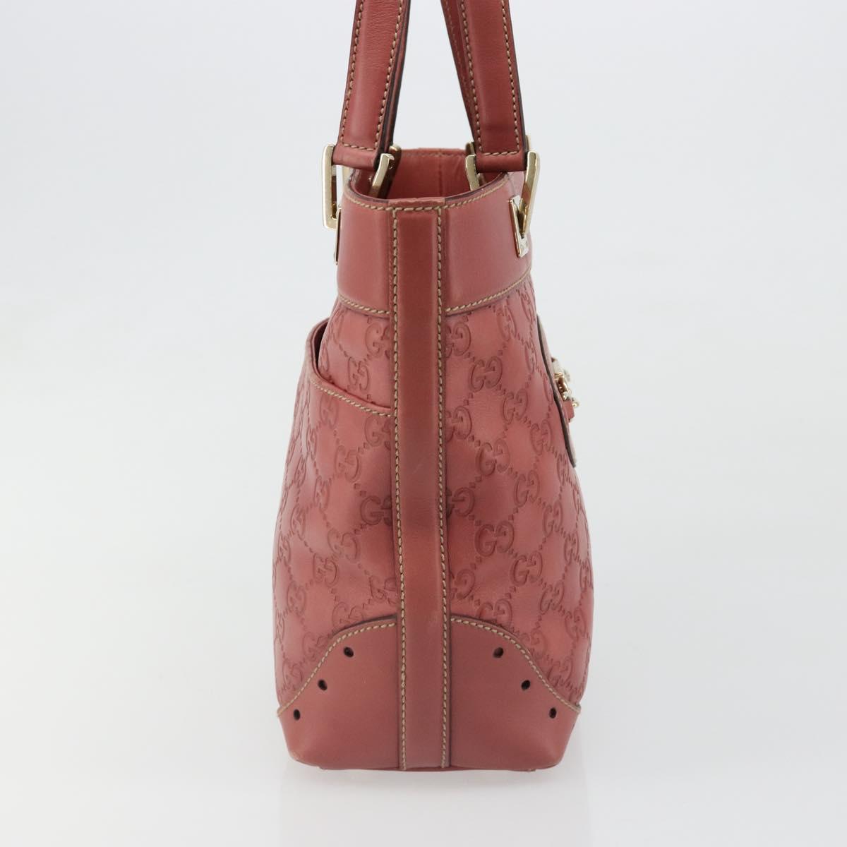 GUCCI GG Canvas Guccissima Tote Bag Leather Pink Gold 145994 Auth 186120A - Jerrillo image 5