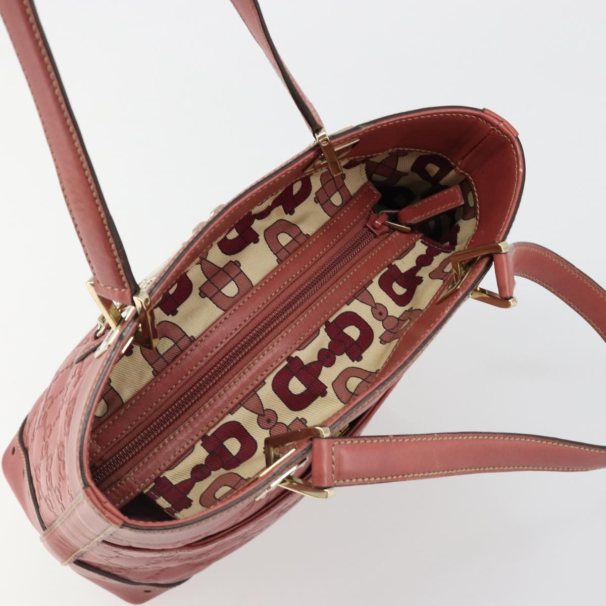 GUCCI GG Canvas Guccissima Tote Bag Leather Pink Gold 145994 Auth 186120A - Jerrillo image 6