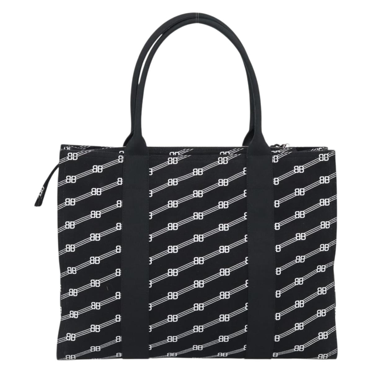 BALENCIAGA Trade Tote Bag Canvas Black Silver 621826 Auth 186183M - Jerrillo image 3