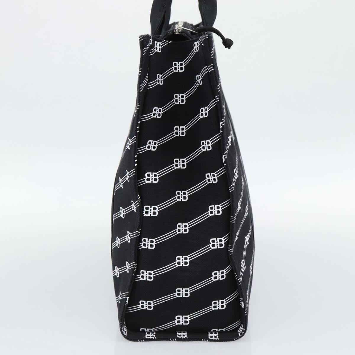 BALENCIAGA Trade Tote Bag Canvas Black Silver 621826 Auth 186183M - Jerrillo image 4