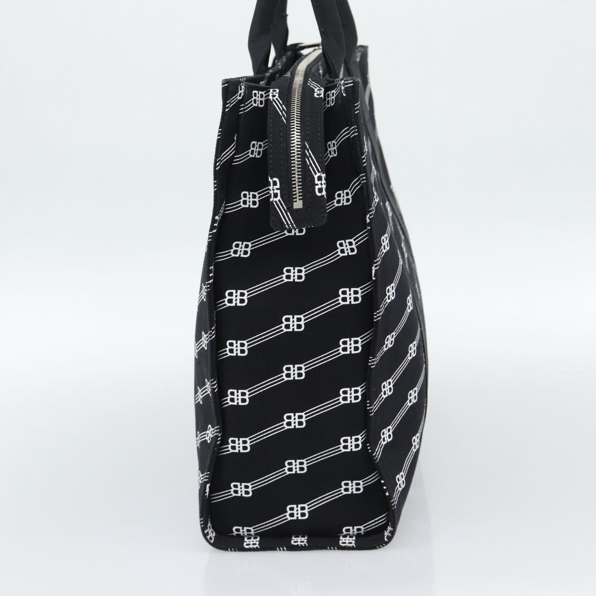 BALENCIAGA Trade Tote Bag Canvas Black Silver 621826 Auth 186183M - Jerrillo image 5