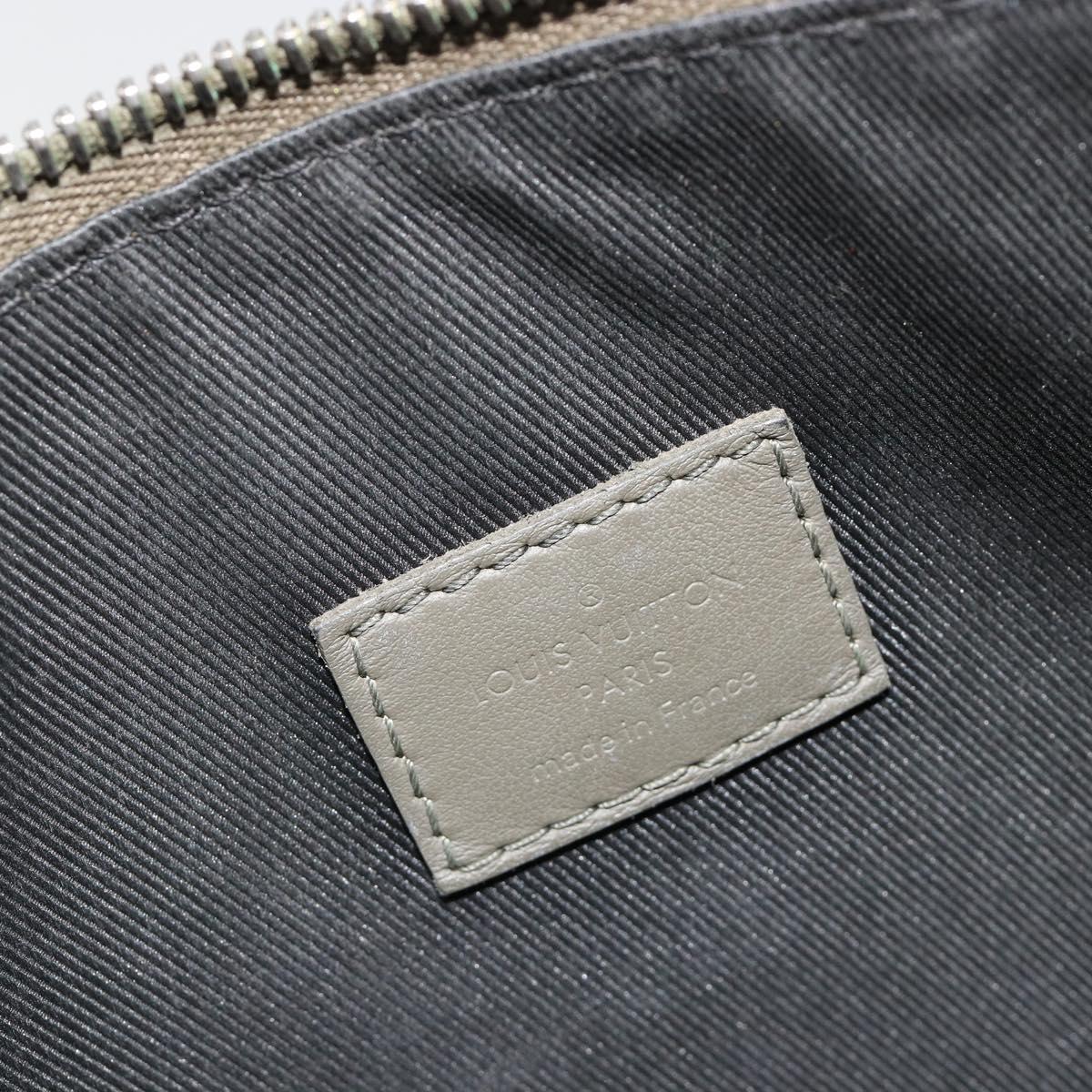 LOUIS VUITTON Takeoff Pouch Clutch Bag Leather Gray M81735 LV Auth 186227M - Jerrillo image 10