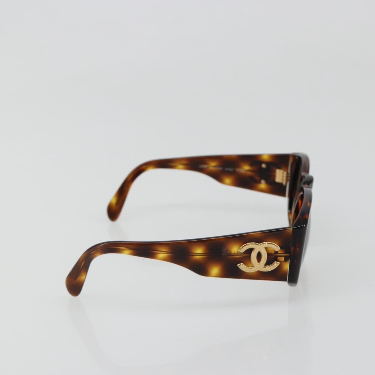 CHANEL COCO Mark Sunglasses plastic Brown CC Auth 186283 - Jerrillo image 5