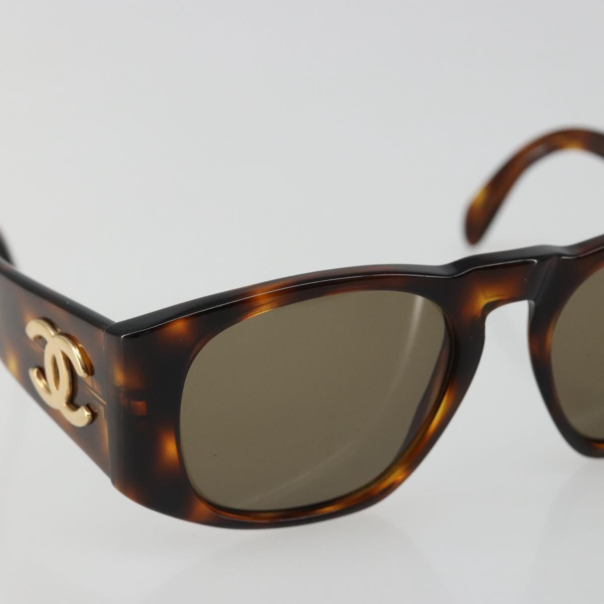 CHANEL COCO Mark Sunglasses plastic Brown CC Auth 186283 - Jerrillo image 6
