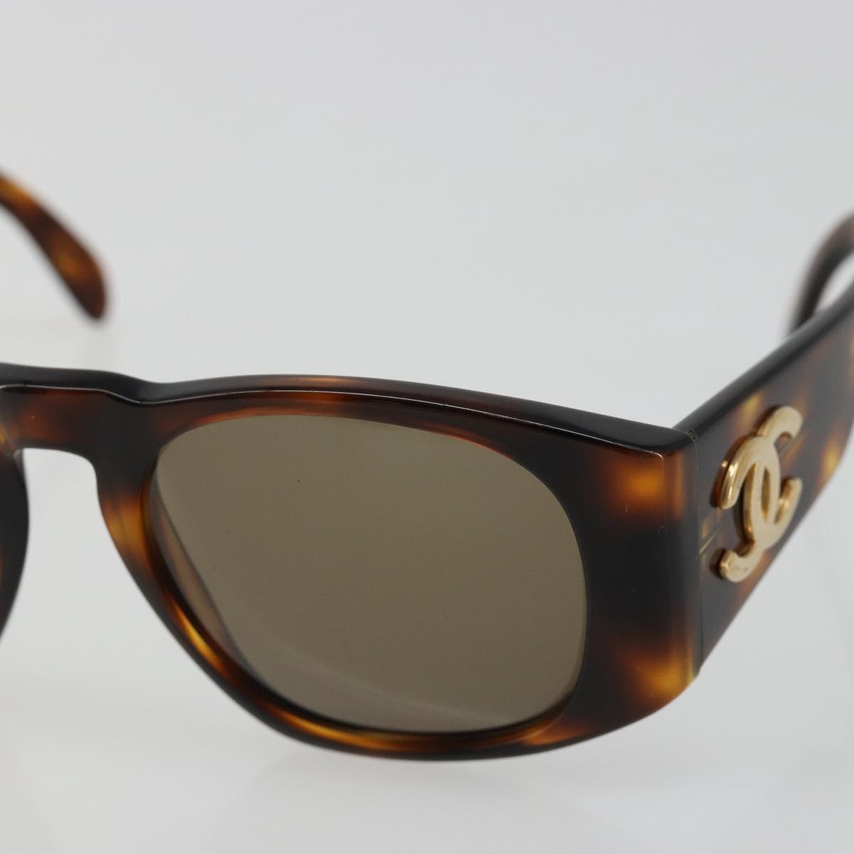 CHANEL COCO Mark Sunglasses plastic Brown CC Auth 186283 - Jerrillo image 7