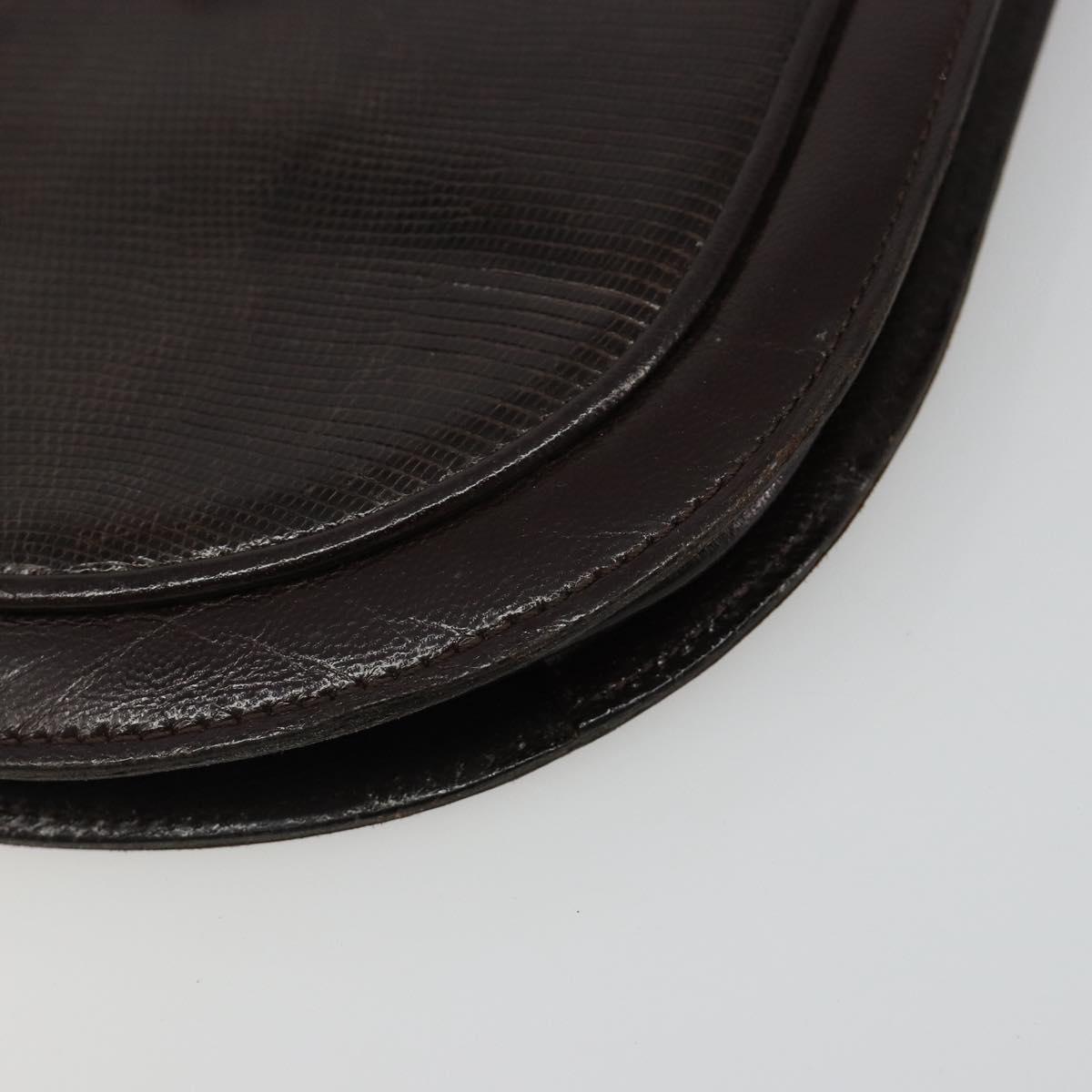 SAINT LAURENT Shoulder Bag Leather Brown Gold Auth 186801A - Jerrillo image 10