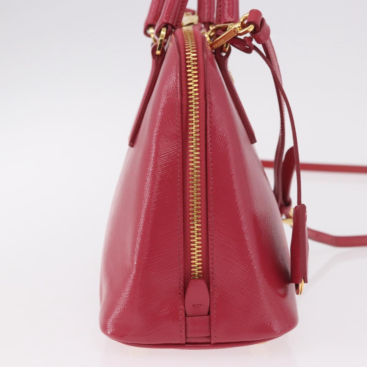 PRADA Hand Bag Saffiano Leather 2way Pink Gold Auth 186860V - Jerrillo image 5