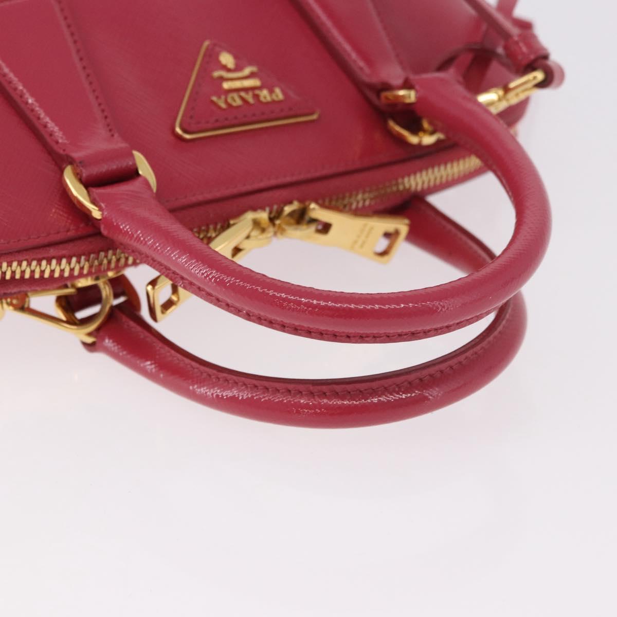PRADA Hand Bag Saffiano Leather 2way Pink Gold Auth 186860V - Jerrillo image 7