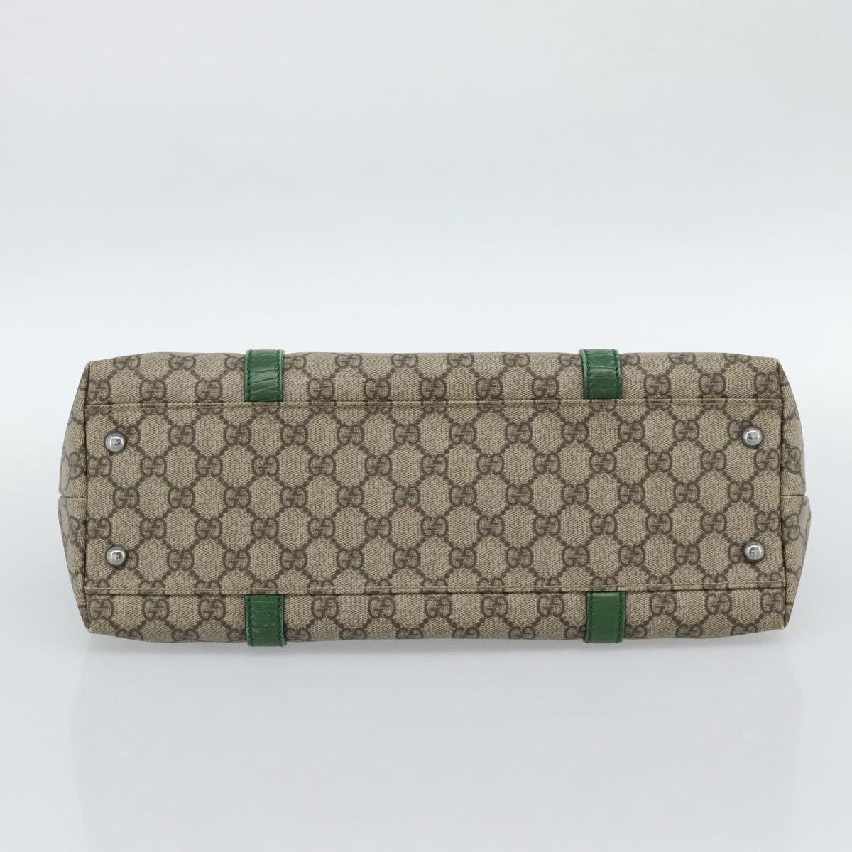 GUCCI GG Supreme Tote Bag PVC Beige Silver 114595 Auth 187057 - Jerrillo image 10