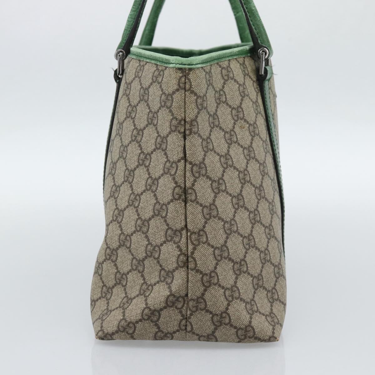 GUCCI GG Supreme Tote Bag PVC Beige Silver 114595 Auth 187057 - Jerrillo image 4