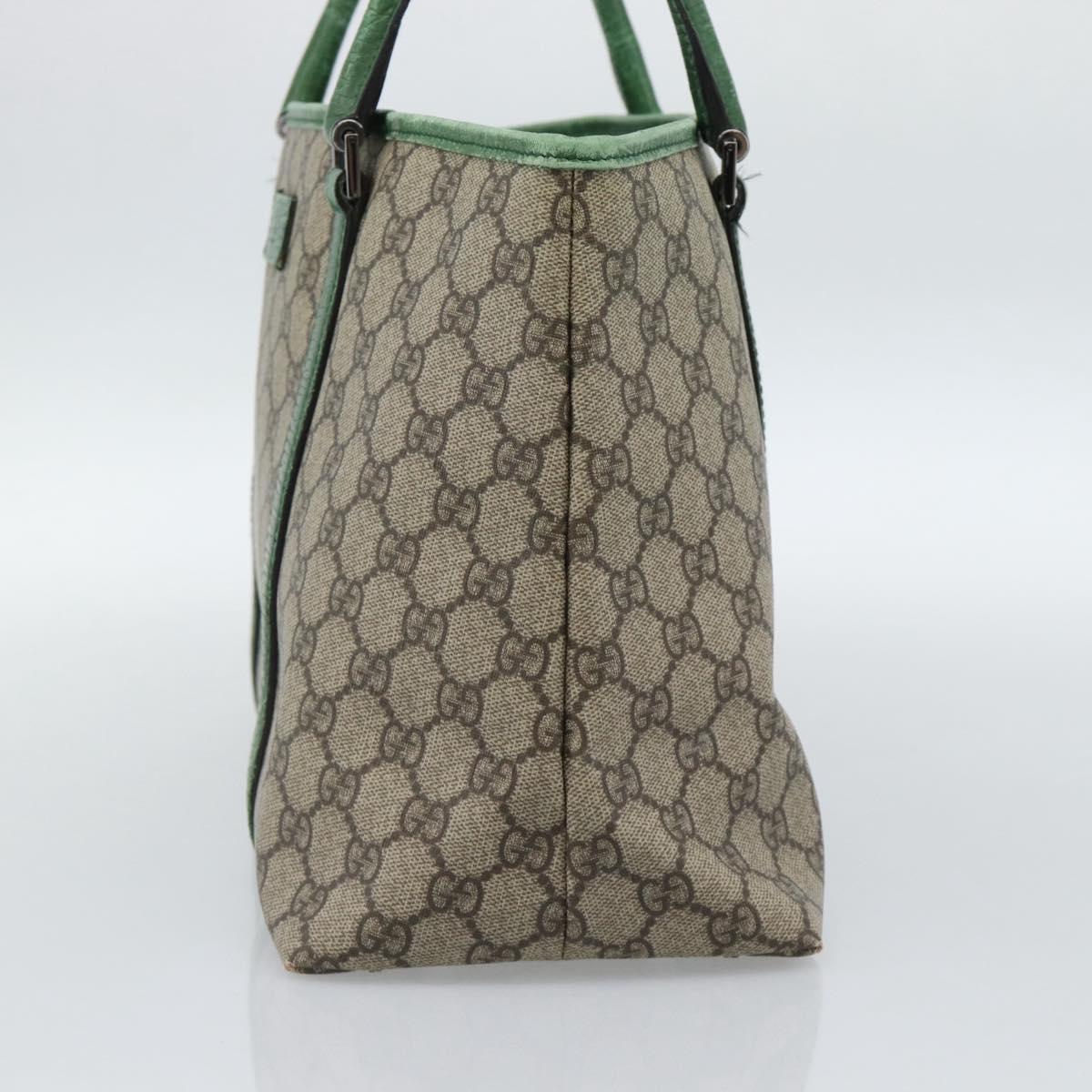 GUCCI GG Supreme Tote Bag PVC Beige Silver 114595 Auth 187057 - Jerrillo image 5
