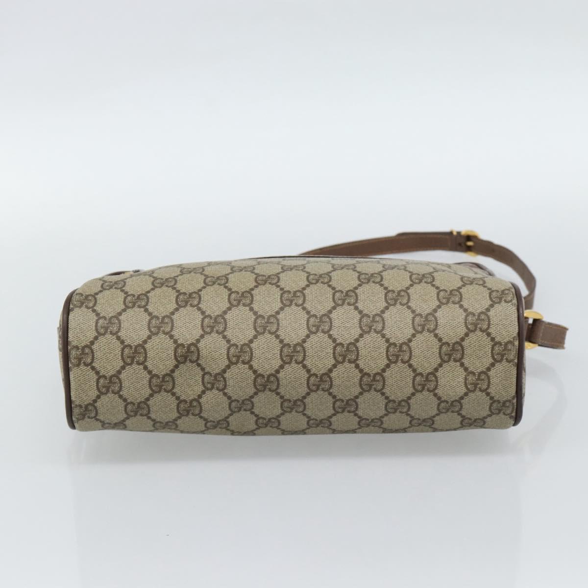 GUCCI GG Supreme Web Sherry Line Bag PVC Beige Gold 001 113 6472 Auth 187114 - Jerrillo image 9