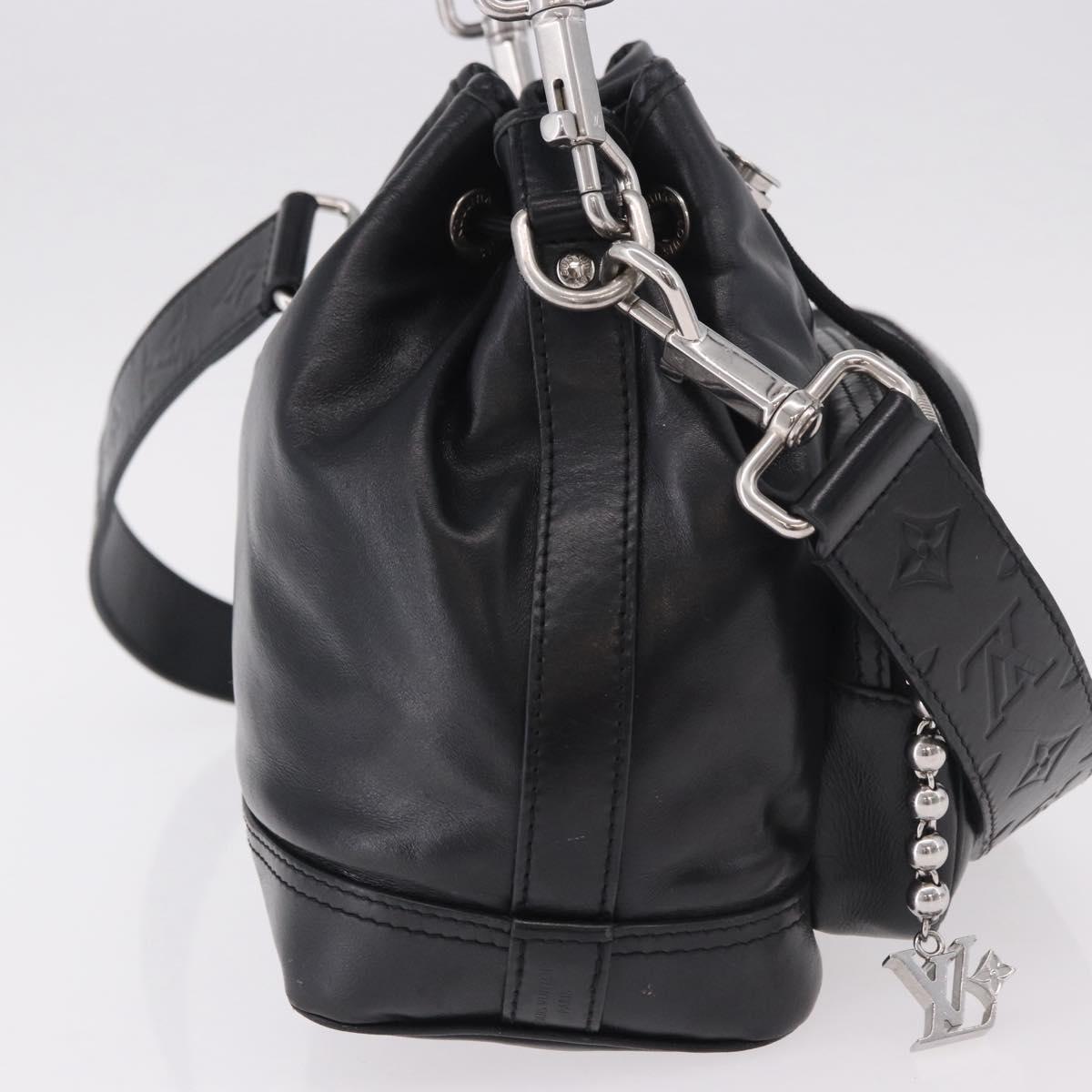 LOUIS VUITTON Noe Cargo Shoulder Bag Leather Black M13985 LV Auth 187562SAV - Jerrillo image 6