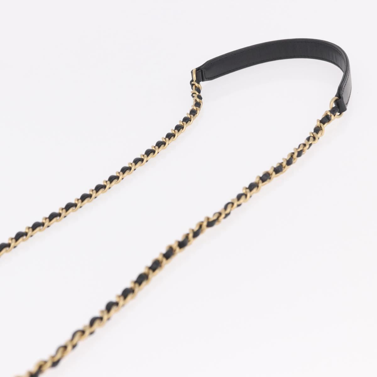 CHANEL Matelasse Chain Vanity Bag Lamb Skin Black Gold CC Auth 187609SAM - Jerrillo image 8