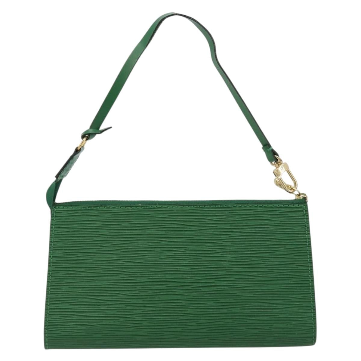 LOUIS VUITTON Epi Pochette Accessoires Pouch Green M52984 LV Auth 69826 - Jerrillo image 2