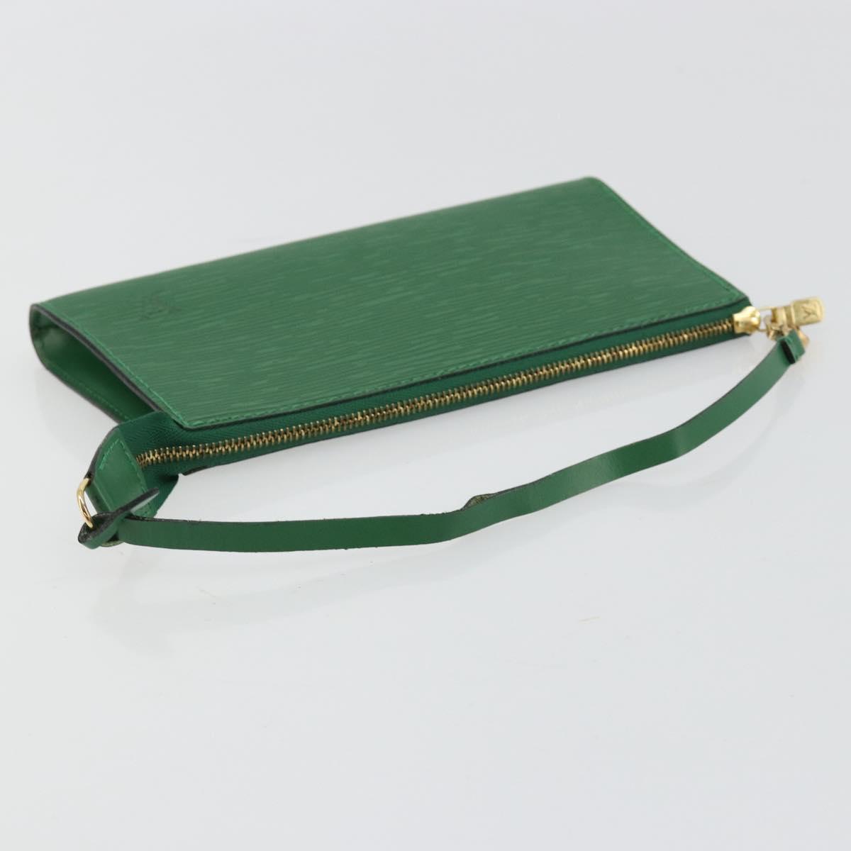 LOUIS VUITTON Epi Pochette Accessoires Pouch Green M52984 LV Auth 69826 - Jerrillo image 7