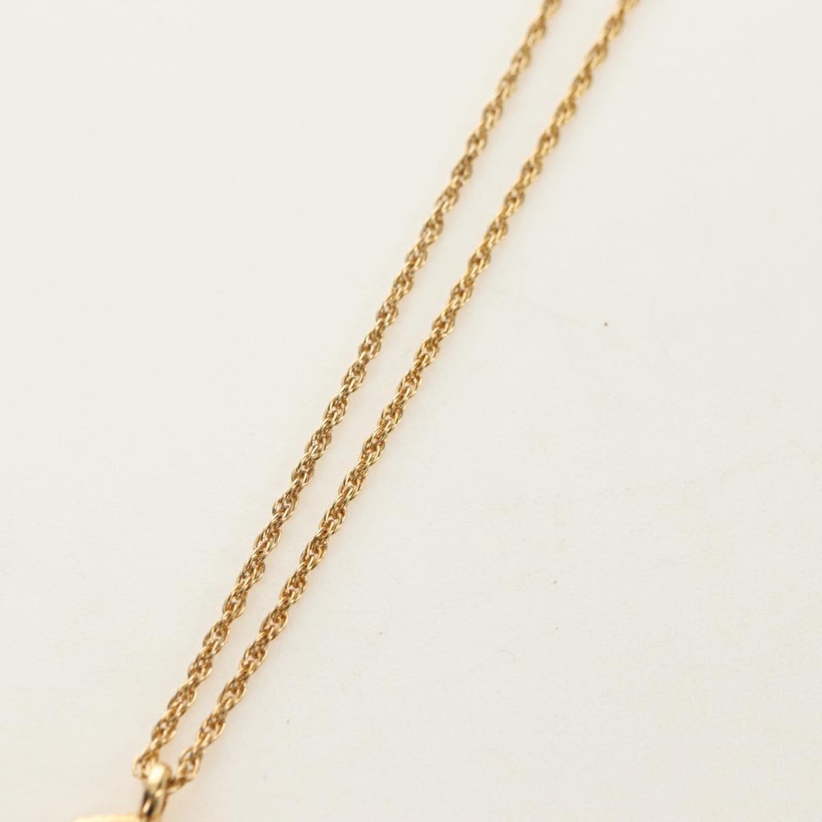 Christian Dior DIOR Logo Rhinestone Necklace metal Gold Auth am11748V - Jerrillo image 9