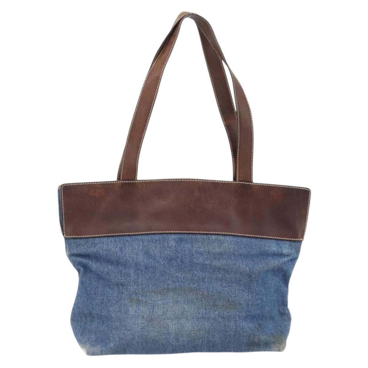 CHANEL Tote Bag Denim Blue CC Auth BA10505 - Jerrillo image 2