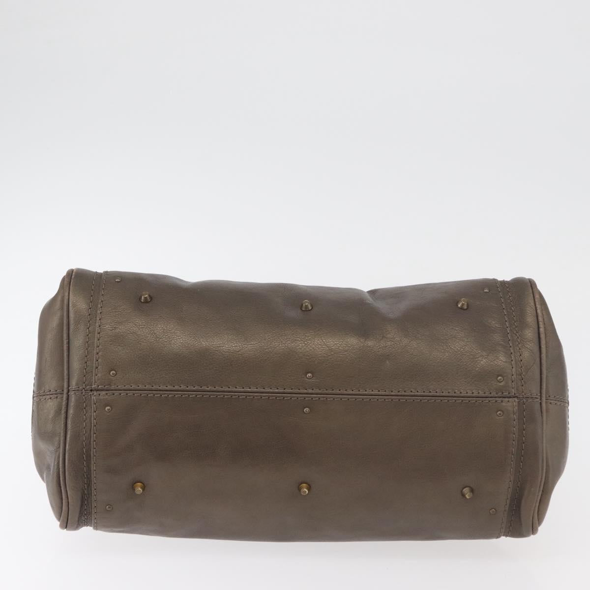 Chloe Paddington Hand Bag Leather Gold Silver Auth BA12531A - Jerrillo image 9