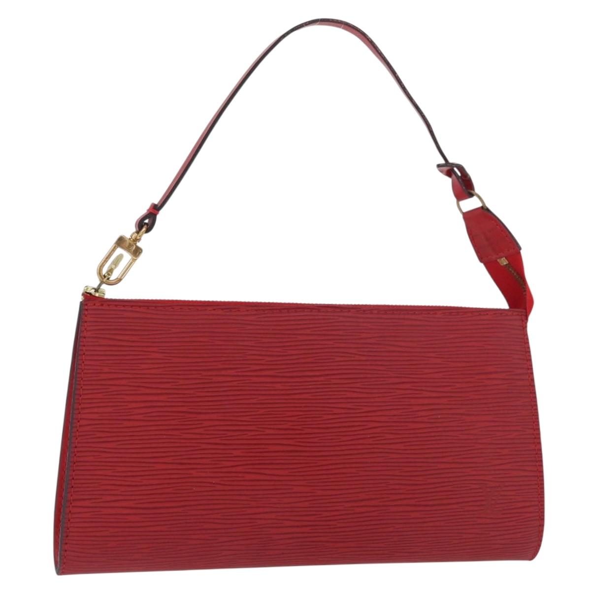 LOUIS VUITTON Epi Pochette Accessoires Pouch Red M52947 LV Auth BA12612A - Jerrillo
