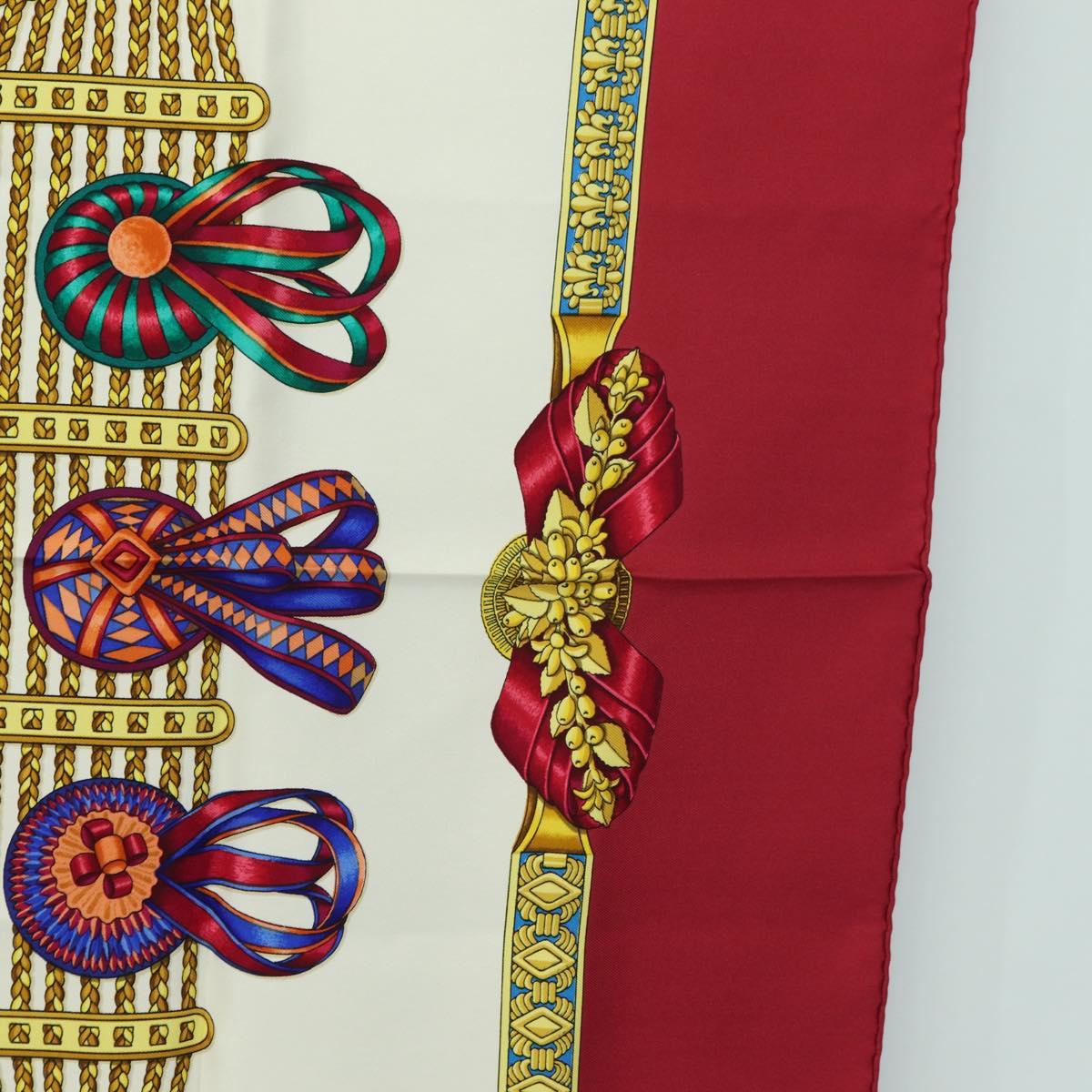 HERMES Carre 90 Scarf "LES RUBANS DU CHEVAL" Silk Multicolor Auth BA12984V - Jerrillo image 7