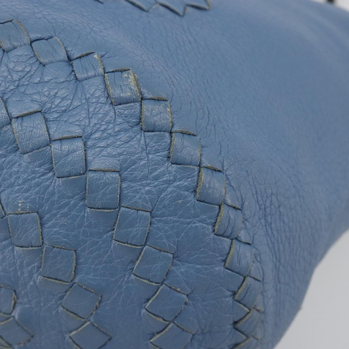 BOTTEGA VENETA INTRECCIATO Tote Bag Leather Blue 194900 Auth BA13123 - Jerrillo image 9