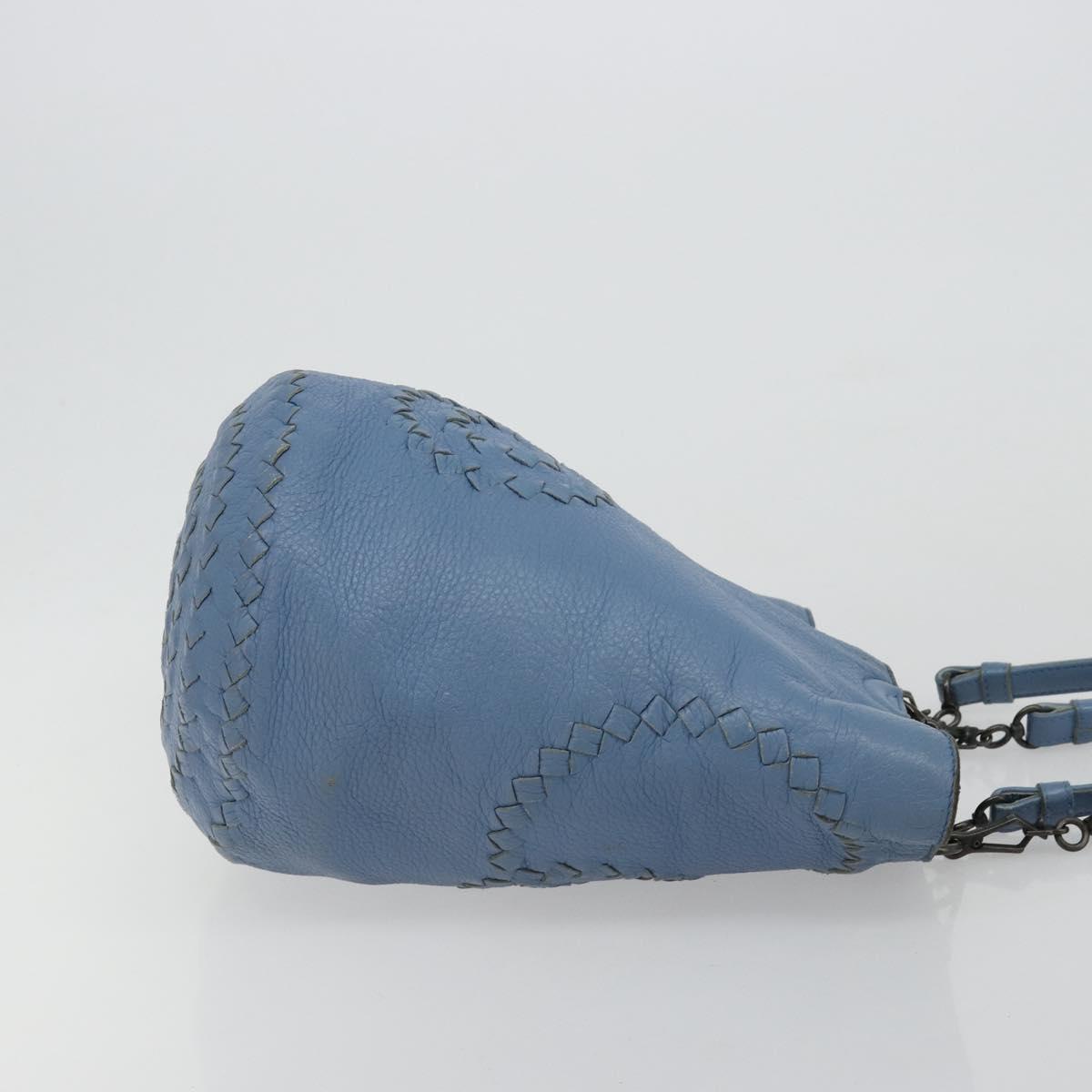 BOTTEGA VENETA INTRECCIATO Tote Bag Leather Blue 194900 Auth BA13123 - Jerrillo image 3